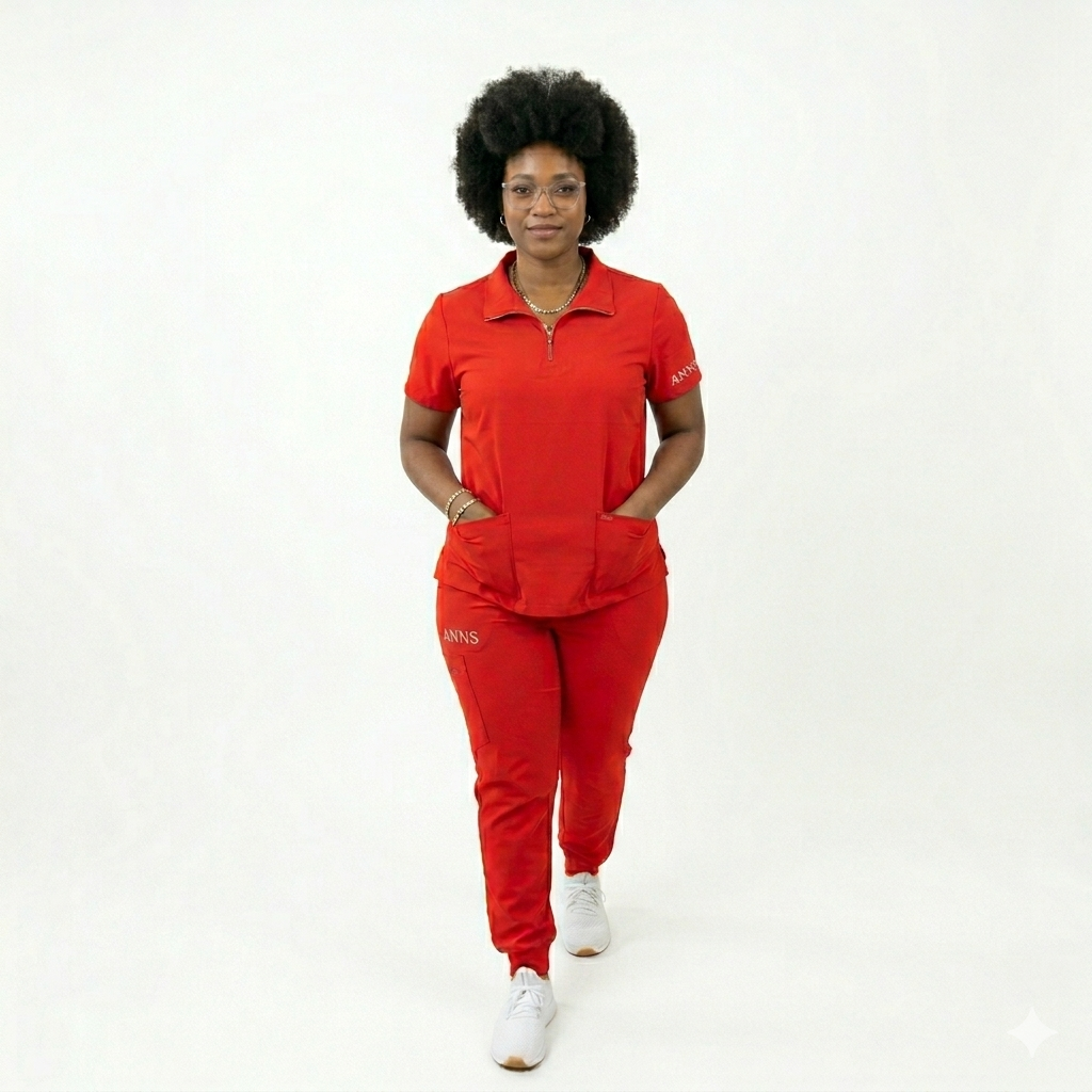 Women's Stretch Scrub Set with Pockets