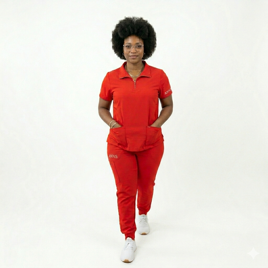 Women's Stretch Scrub Set with Pockets