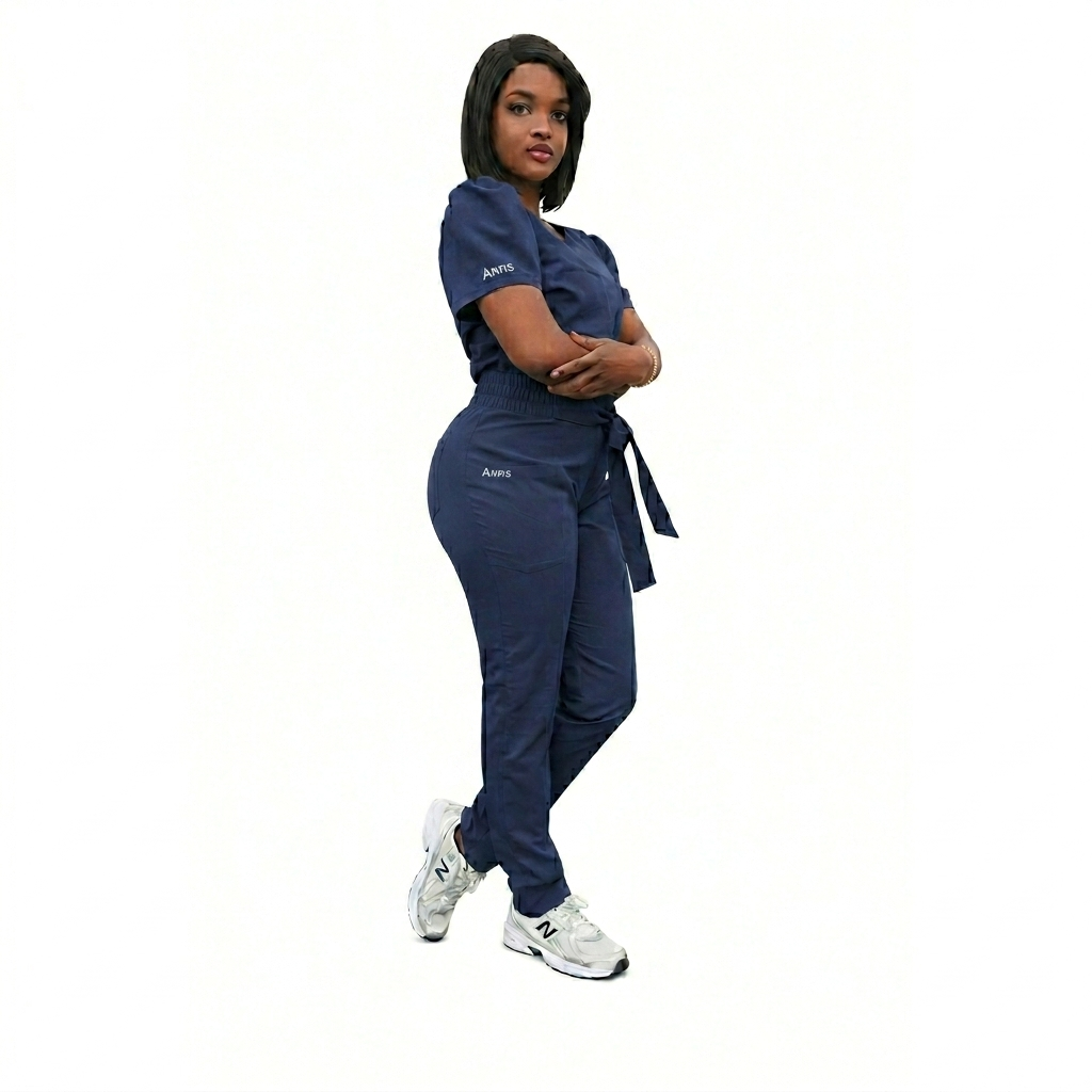 Navy Blue Scrub Set Women | Stretch Medical Uniform & Nursing Scrubs