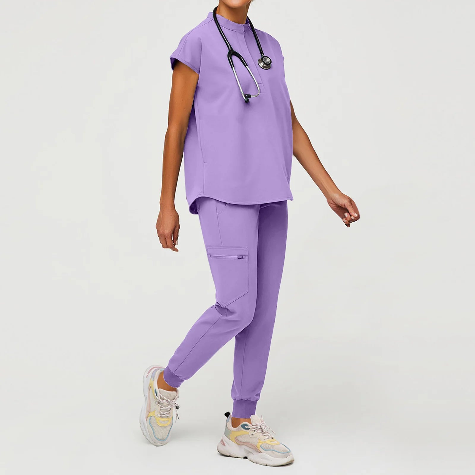 Hot Sale Breathable Durable Scrubs Work Wear Men Nurse Doctor Healthcare Pharmacy Uniforms Short Sleeve Top Pants