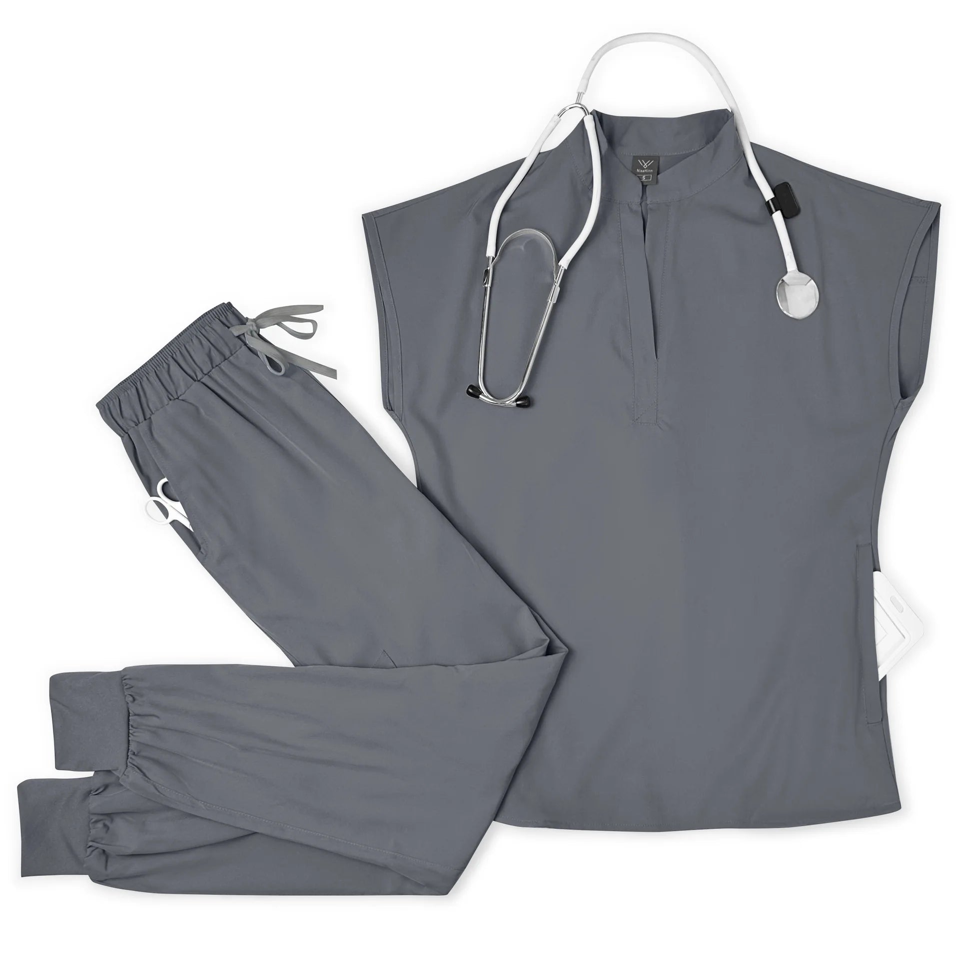 Hot Sale Breathable Durable Scrubs Work Wear Men Nurse Doctor Healthcare Pharmacy Uniforms Short Sleeve Top Pants