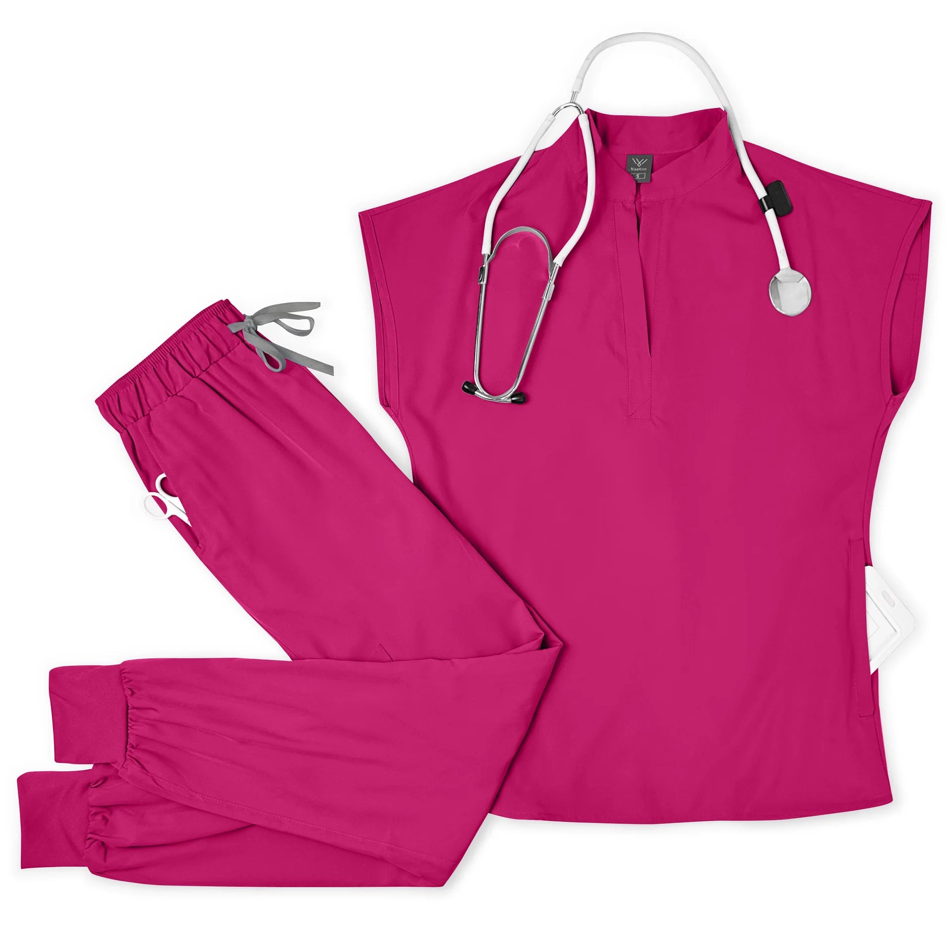 Hot Sale Breathable Durable Scrubs Work Wear Men Nurse Doctor Healthcare Pharmacy Uniforms Short Sleeve Top Pants