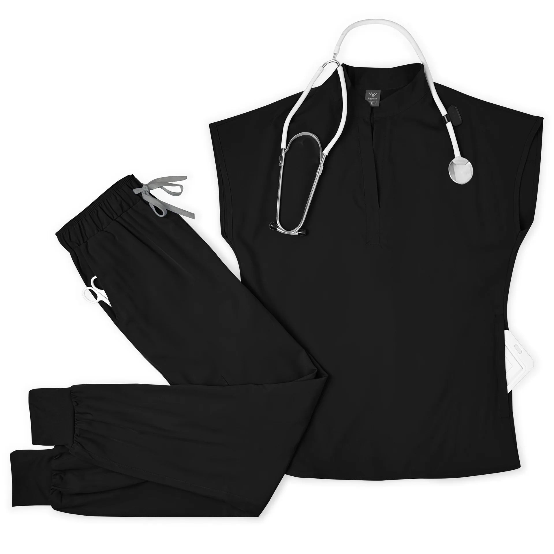 Hot Sale Breathable Durable Scrubs Work Wear Men Nurse Doctor Healthcare Pharmacy Uniforms Short Sleeve Top Pants