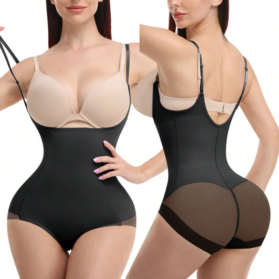 Shapewear For Women Tummy Control Bodysuits Waist Trainer Body Shaper Slimming Underwear Open Bust Compression Belly Girdles