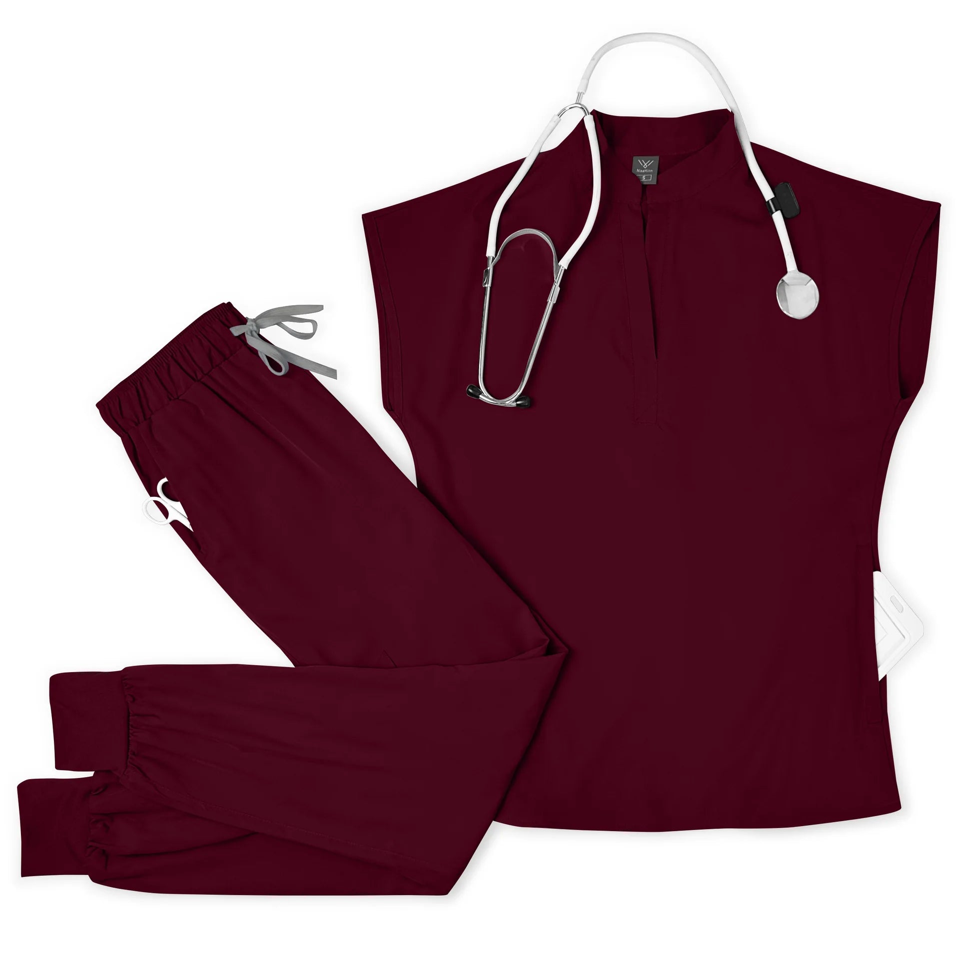Hot Sale Breathable Durable Scrubs Work Wear Men Nurse Doctor Healthcare Pharmacy Uniforms Short Sleeve Top Pants