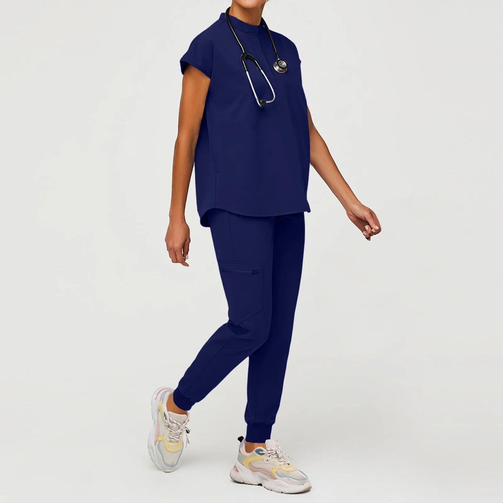 Hot Sale Breathable Durable Scrubs Work Wear Men Nurse Doctor Healthcare Pharmacy Uniforms Short Sleeve Top Pants