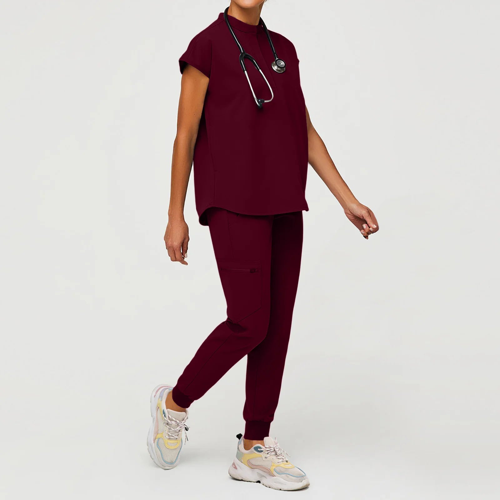 Hot Sale Breathable Durable Scrubs Work Wear Men Nurse Doctor Healthcare Pharmacy Uniforms Short Sleeve Top Pants