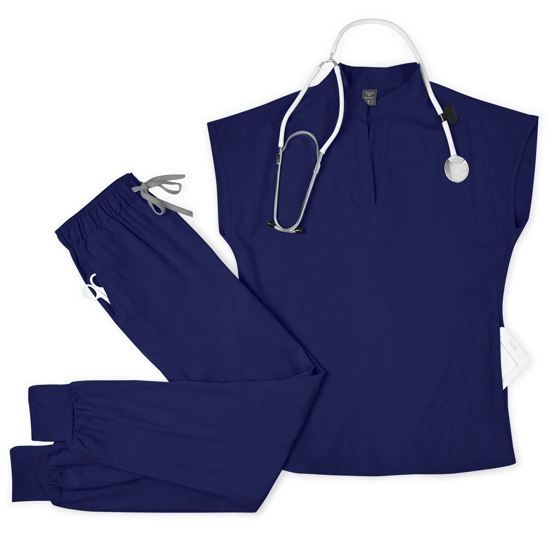 Hot Sale Breathable Durable Scrubs Work Wear Men Nurse Doctor Healthcare Pharmacy Uniforms Short Sleeve Top Pants