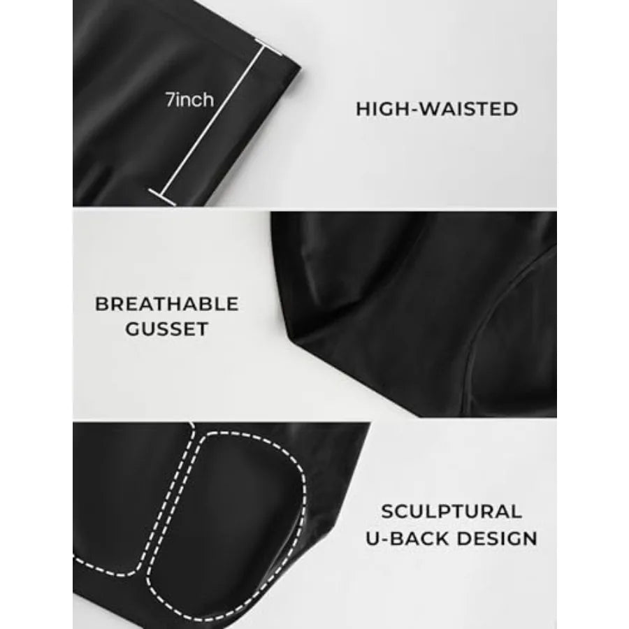 Tummy Control Shapewear Underwear for Women, Seamless Faja Body Shaper Briefs, High Waist Shorts Panties